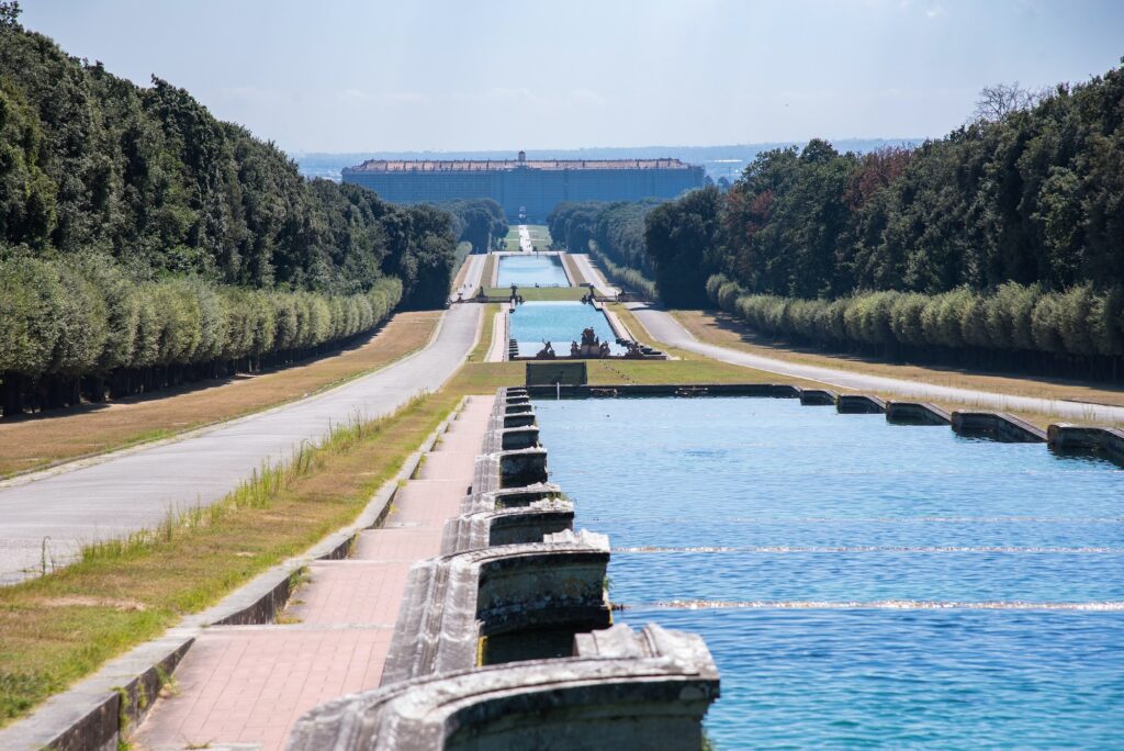 Promenade in the park at Royal Palace of Caserta