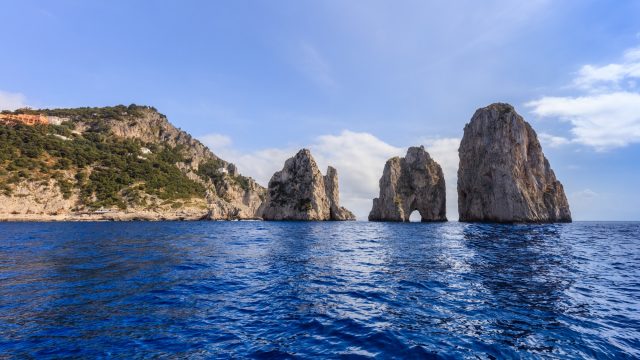 Faraglioni Cliffs, Capri, Italy.