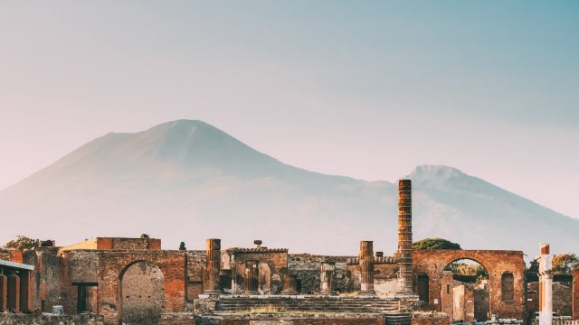 Pompeii, Italy. Temple Of Jupiter Or Capitolium Or Temple Of Cap