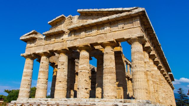 The greek Temple of Hera-II. Paestum, Italy